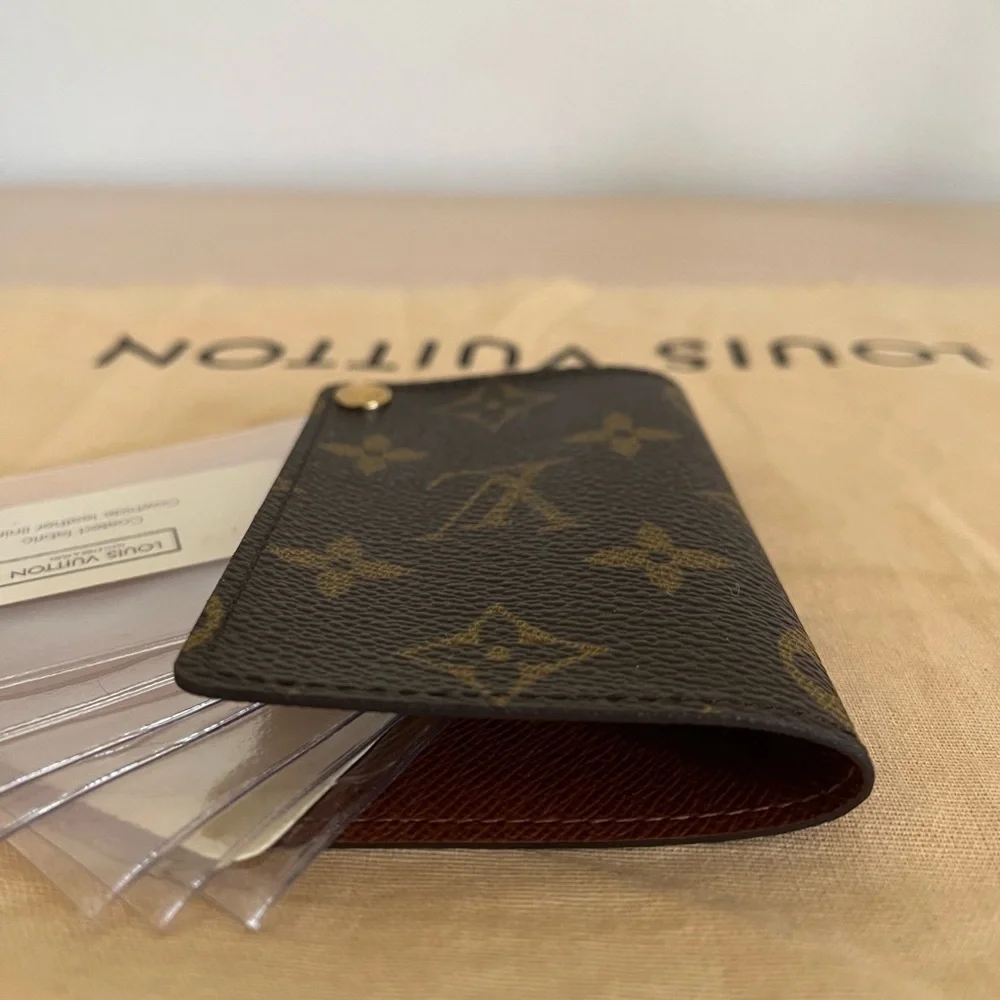 Louis Vuitton Multi Card Holder Dust Bag,Box Unisex EUC 2002